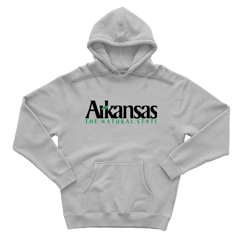 Arkansas Natural State Official Tourism Logo Design Male Pullover Hoodie