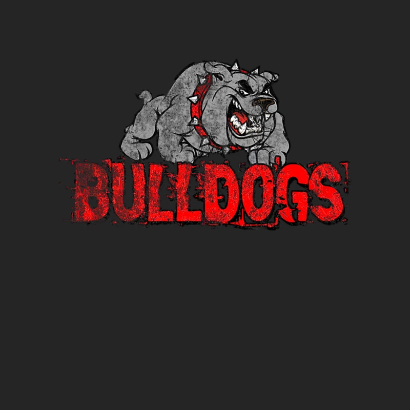 The Bulldogs, distressed Female Pullover Sweatshirt