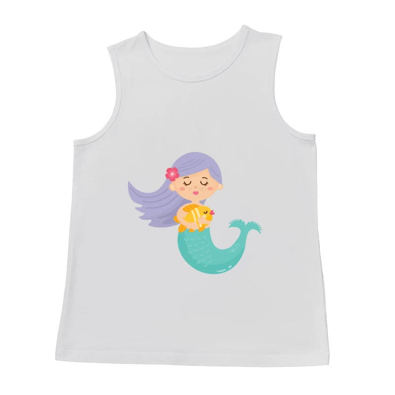 Petite sirène avec poisson Homme Débardeur