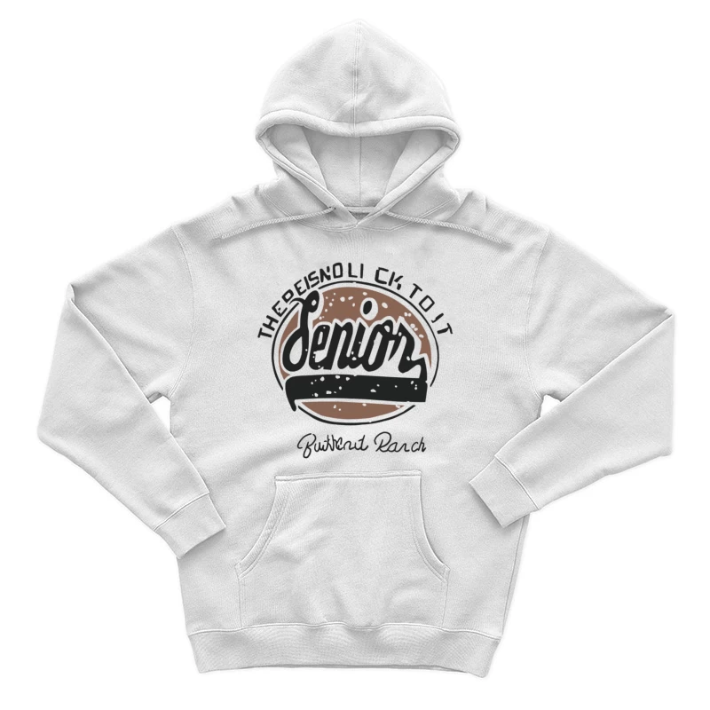 Senior Design auf Büffelleder Herren Pullover Hoodie