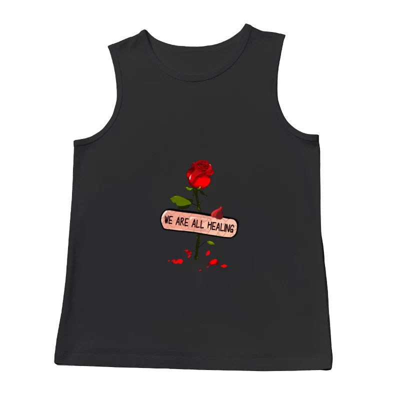 Rose und Heilung: Metapher der Erneuerung Herren Tanktops