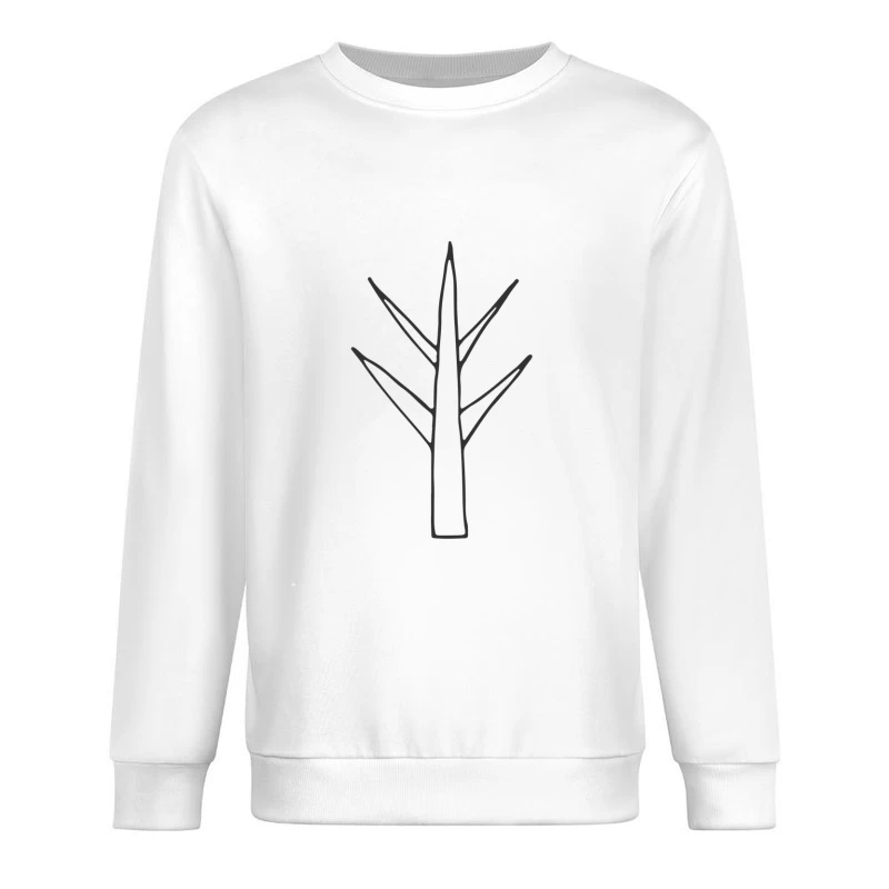Dessin d'un Arbre Minimaliste Homme Sweat-shirt à enfiler