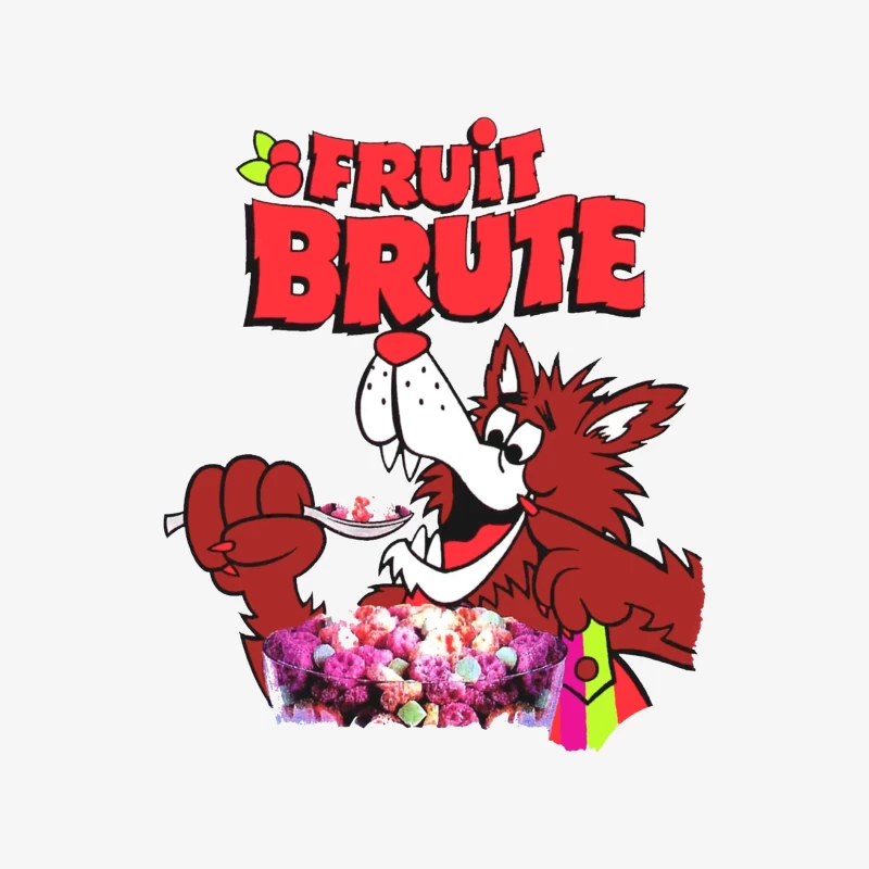 Vintage Fruit Brute Monster Cereal Mascot Logo Male Long Sleeve T-Shirt