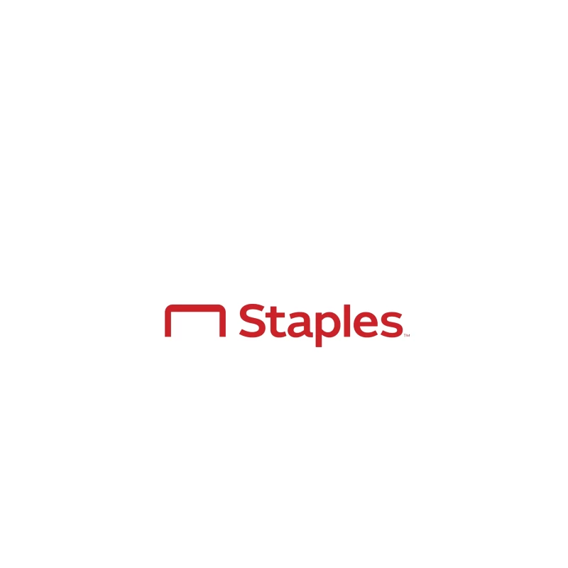 Staples Office Supply Retail Company Logo in Red iPhone Case