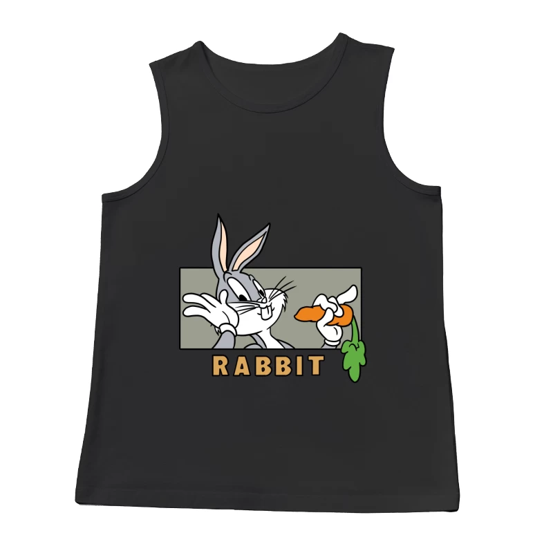 Comic-Hase mit Karotte Herren Tanktops