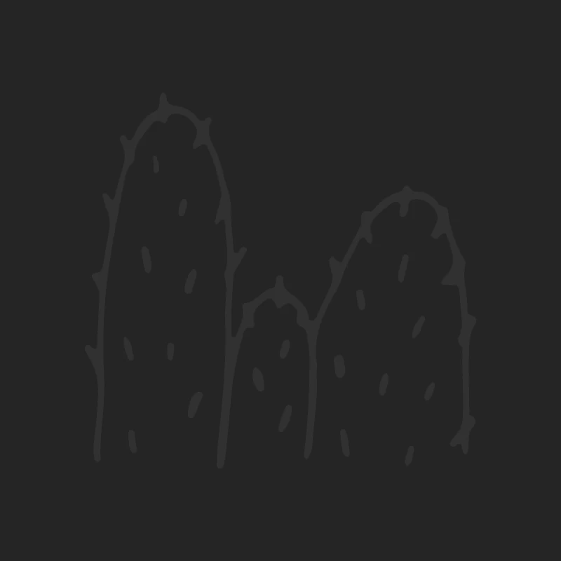 Illustration de cactus en noir et blanc Homme Sweat-shirt à enfiler