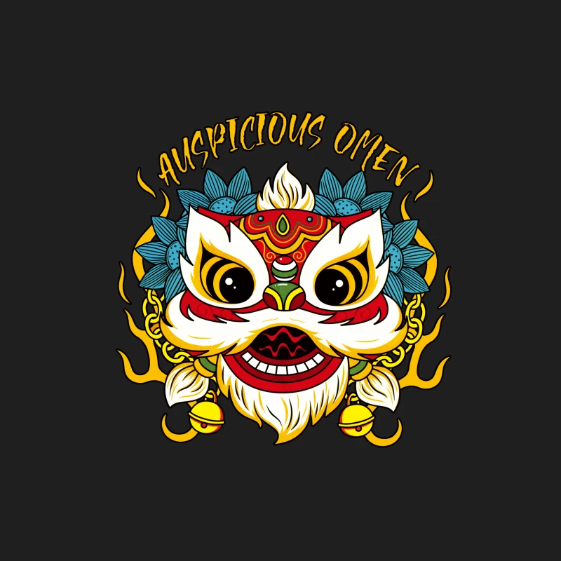 Auspizien-Maske mit Flammen und Blumen Herren Tanktops