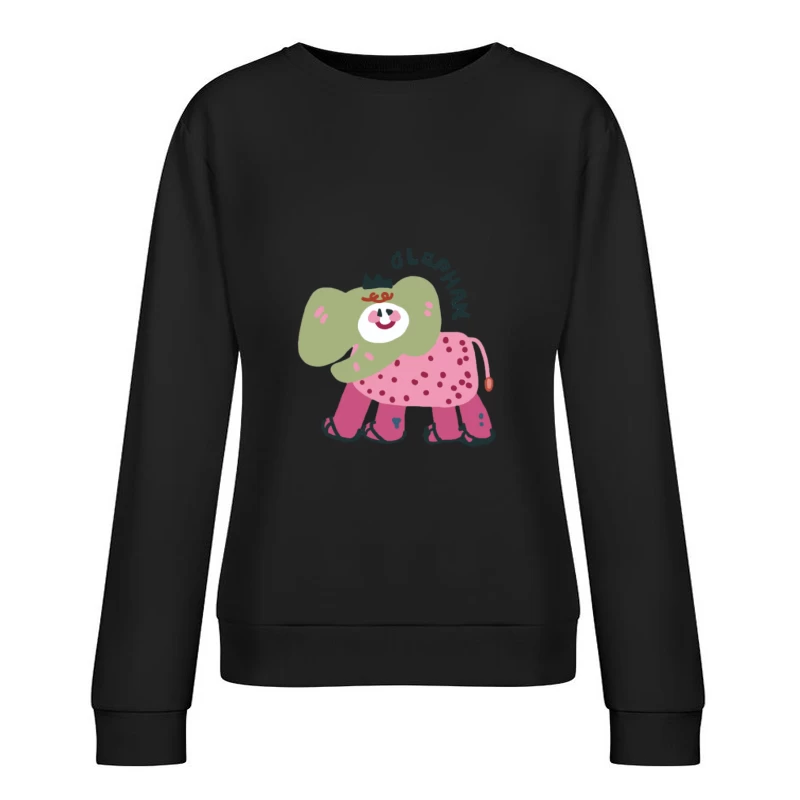 Illustrazione di Elefante Colorato Felpa pullover Donna