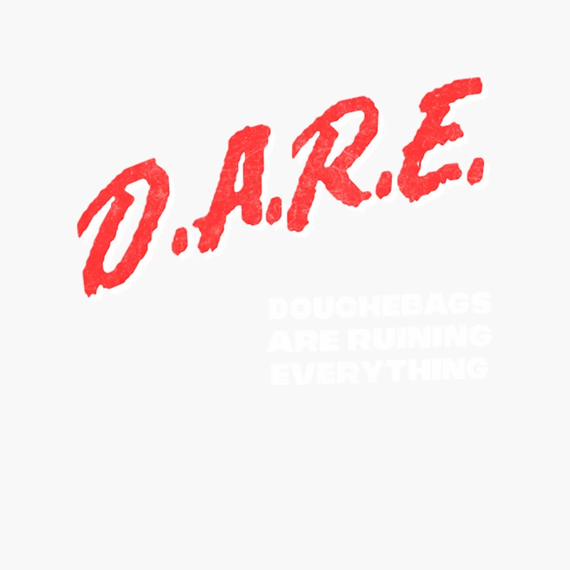 Douchebags  DARE meme Parody Design Cotton Tote Bag
