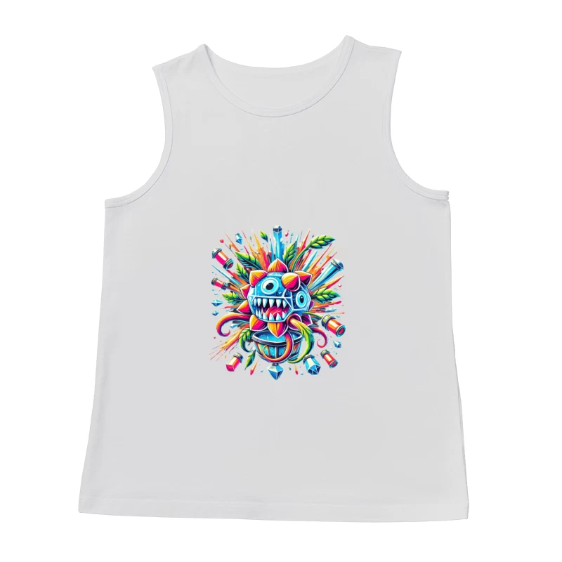 Vibrant Explosive Monster Graffiti Art Male Tank Top