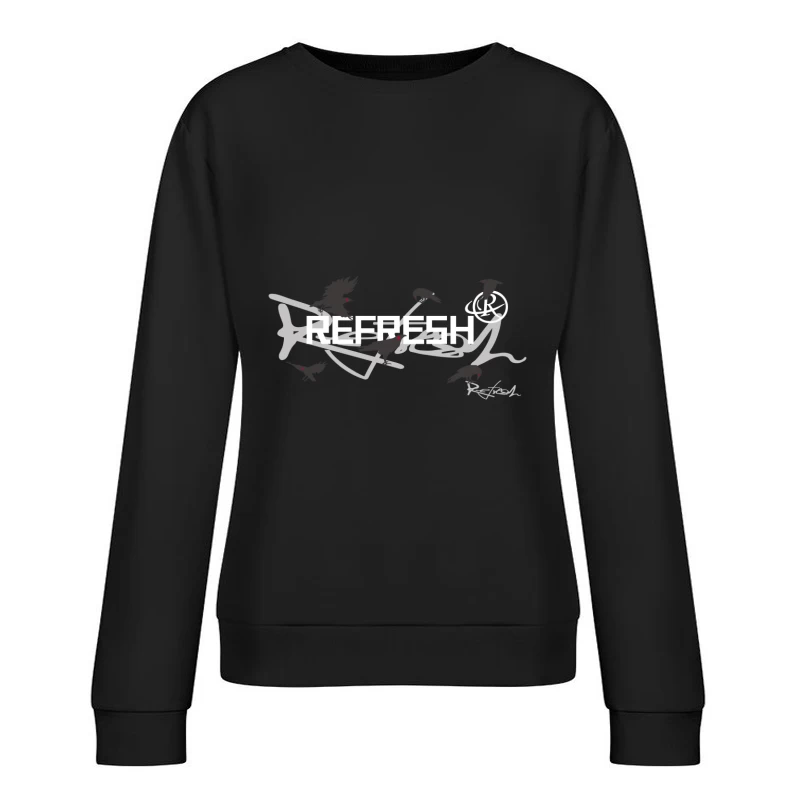 Erfrischendes Vogeldesign Damen Pullover Sweatshirt
