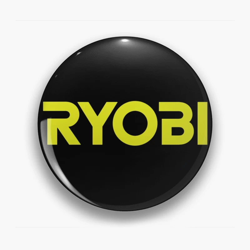 Ryobi Power Tools Brand Logo in Neon Yellow Pin