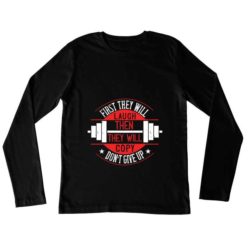 Motivation et détermination dans le sport Femme Manches Longues T-Shirt