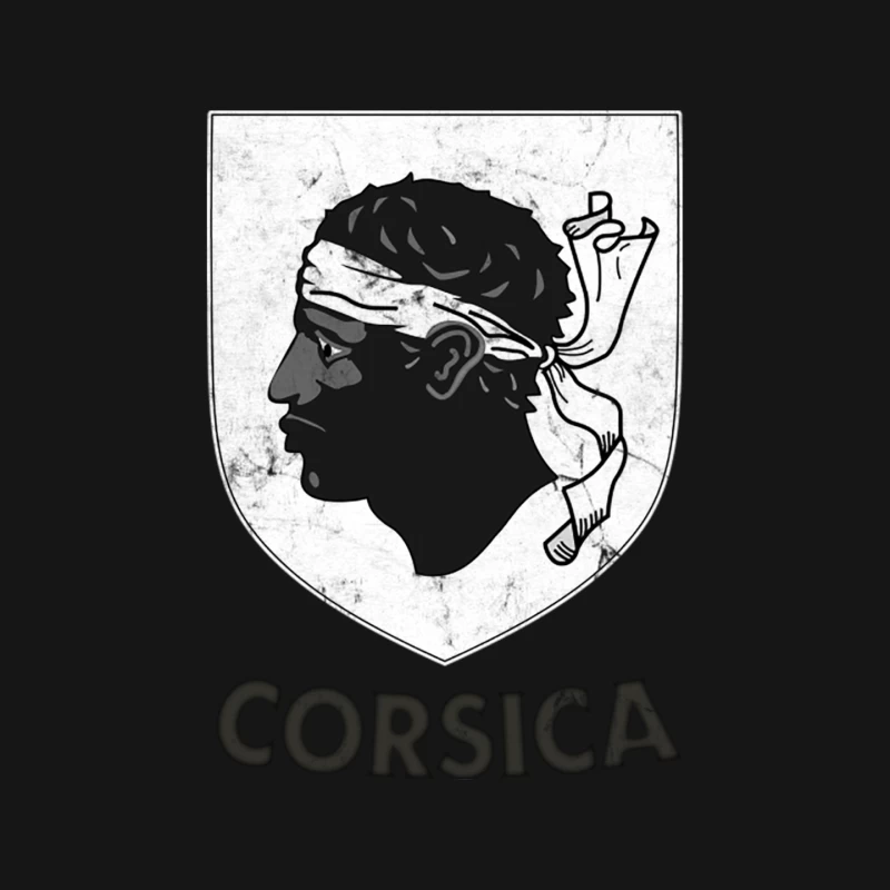Corsica ---- Vintage Style Crest Design Mouse Pad