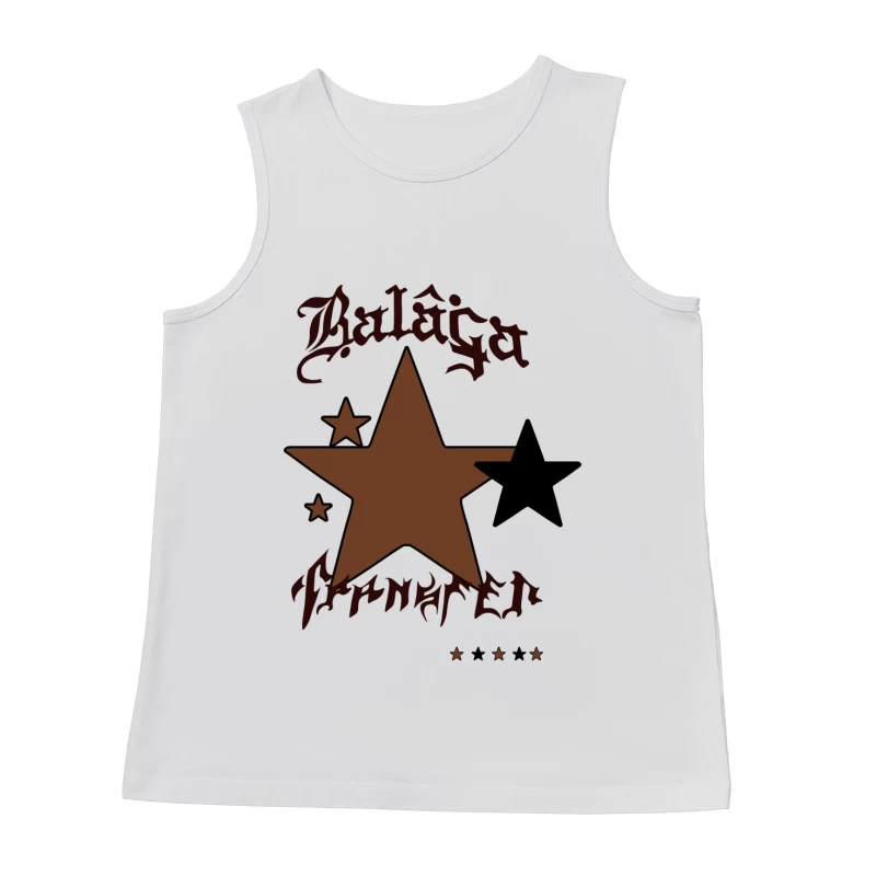 Stern-Design mit Schriftzug Herren Tanktops