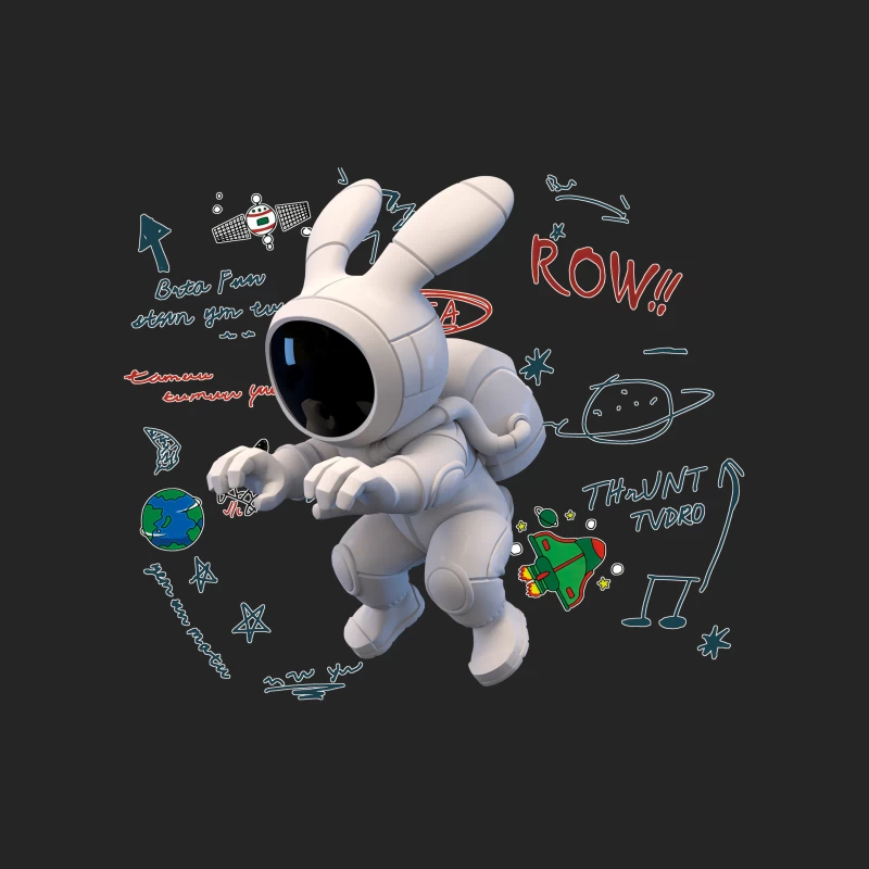 Kreativer Astronaut im Weltraumdesign Herren Pullover Sweatshirt