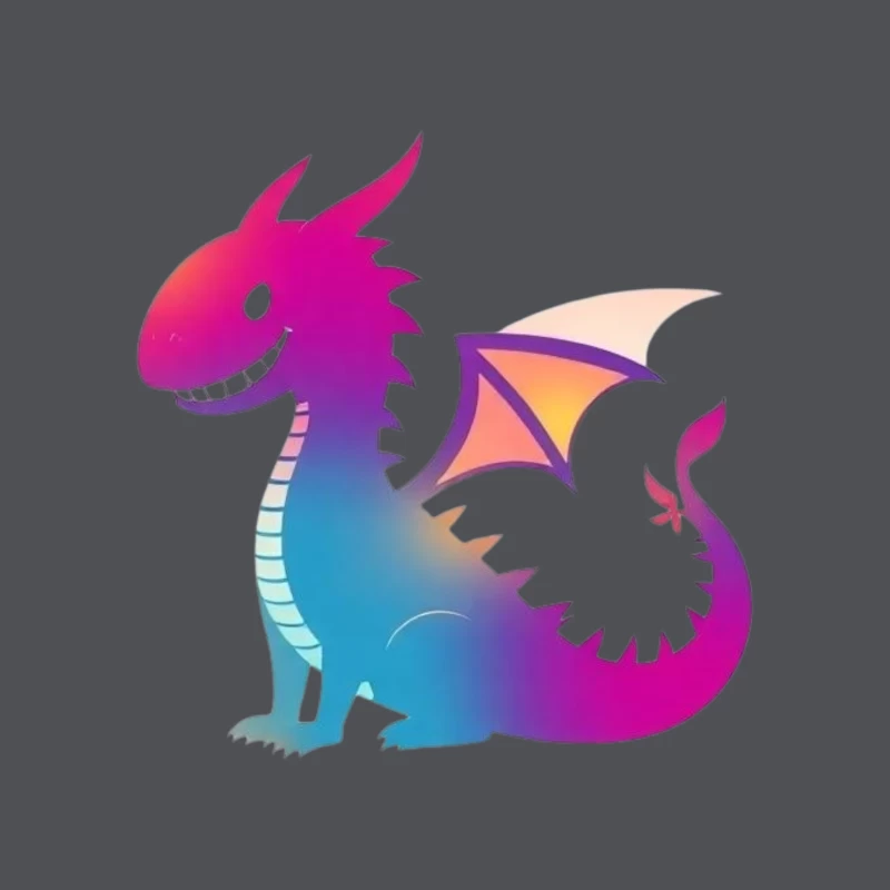 Colorful Cartoon Dragon Tapestry