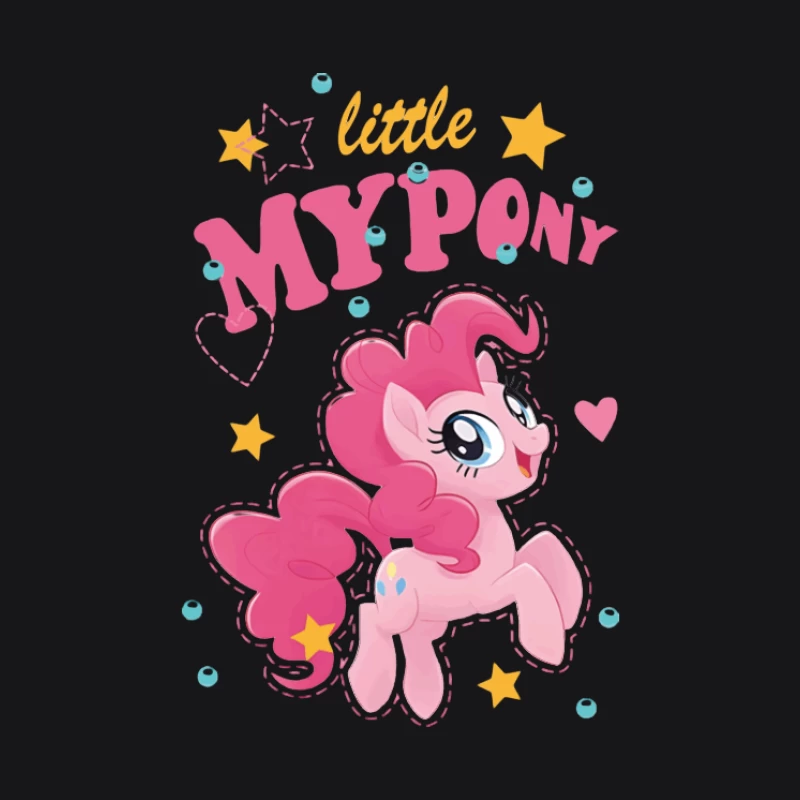 Lustiges rosa Pony-Design Herren Pullover Hoodie