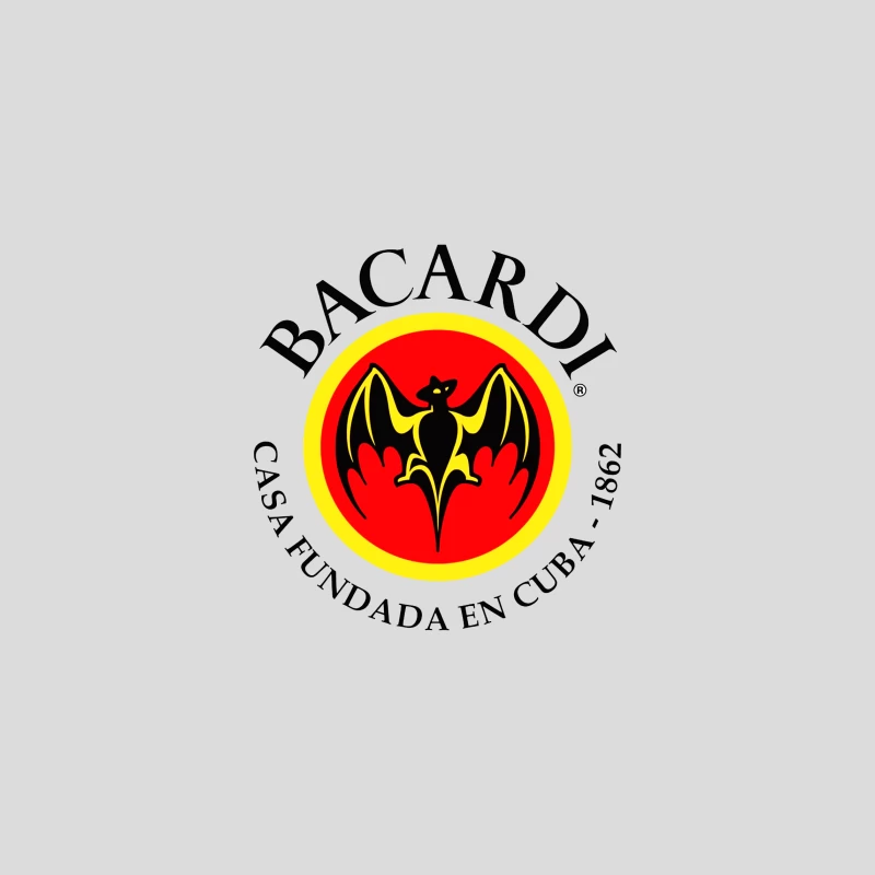 Bacardi Rum's Historic Cuban Bat Logo Baseball Cap