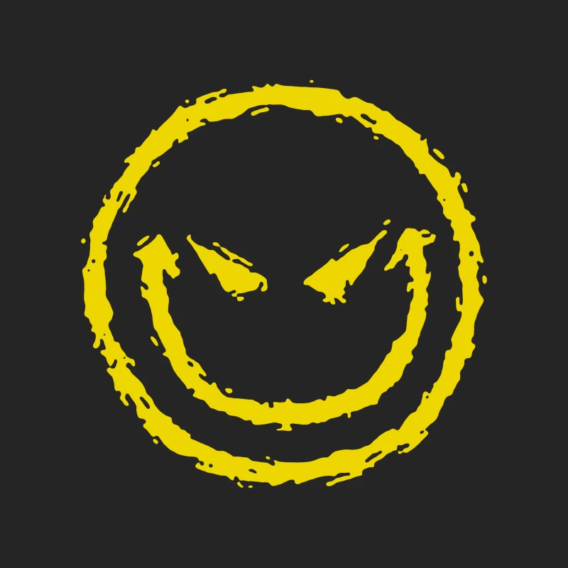 Böser Smiley-Gesicht Herren Pullover Sweatshirt