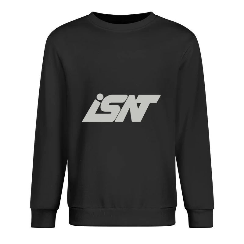 Minimalistisches ISNT-Logo Herren Pullover Sweatshirt