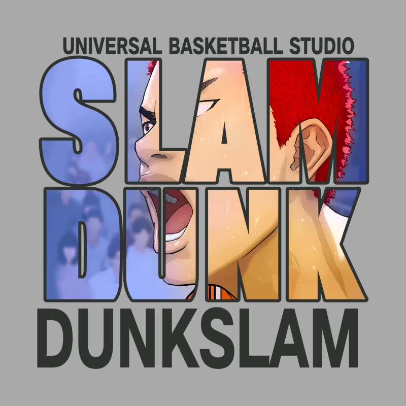 Basketball-Slam-Dunk Design Herren Pullover Hoodie