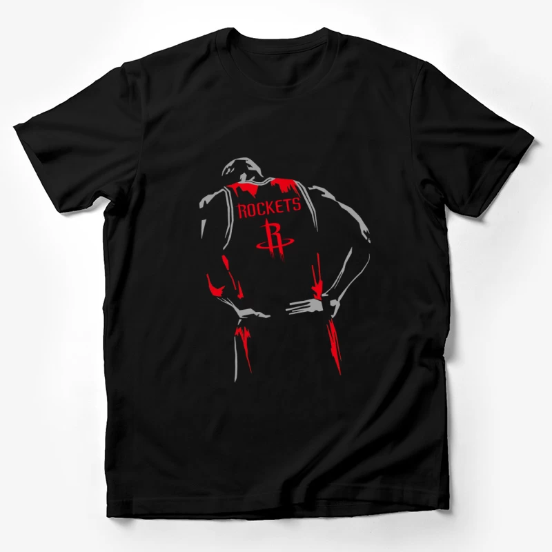 Basketballspieler im Rockets-Trikot Herren T-Shirt
