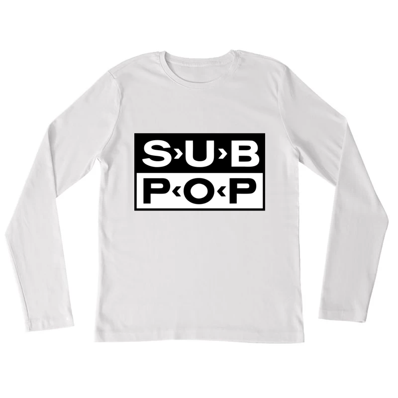 SUB POP MUSIC Female Long Sleeve T-Shirt
