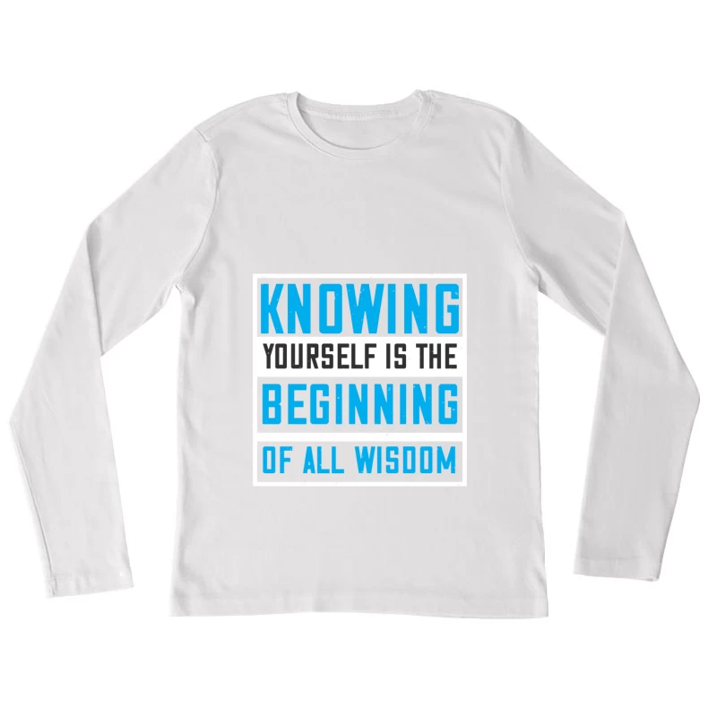 Sagesse et Connaissance de Soi Femme Manches Longues T-Shirt