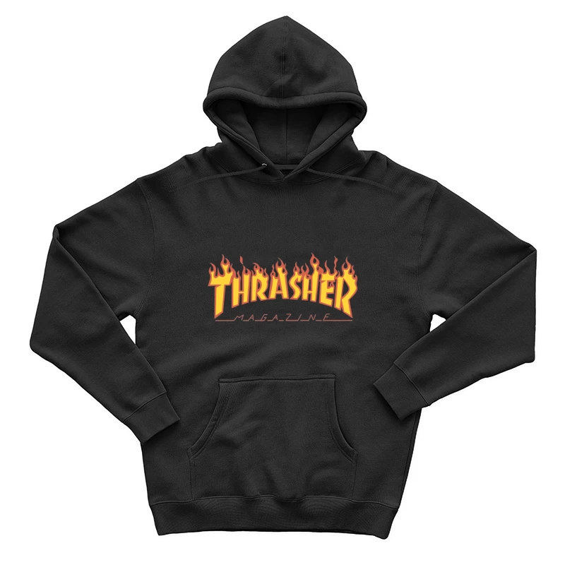 Design du Logo Flamboyant de Thrasher Magazine Homme Sweat à capuche