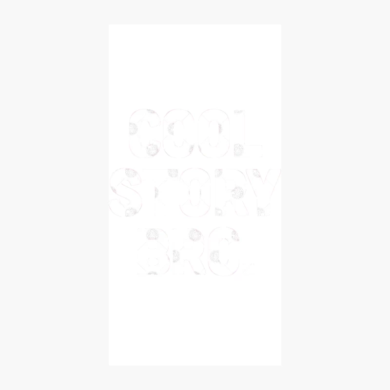 Faded Snow-Like Text on Minimal White Background iPhone Case