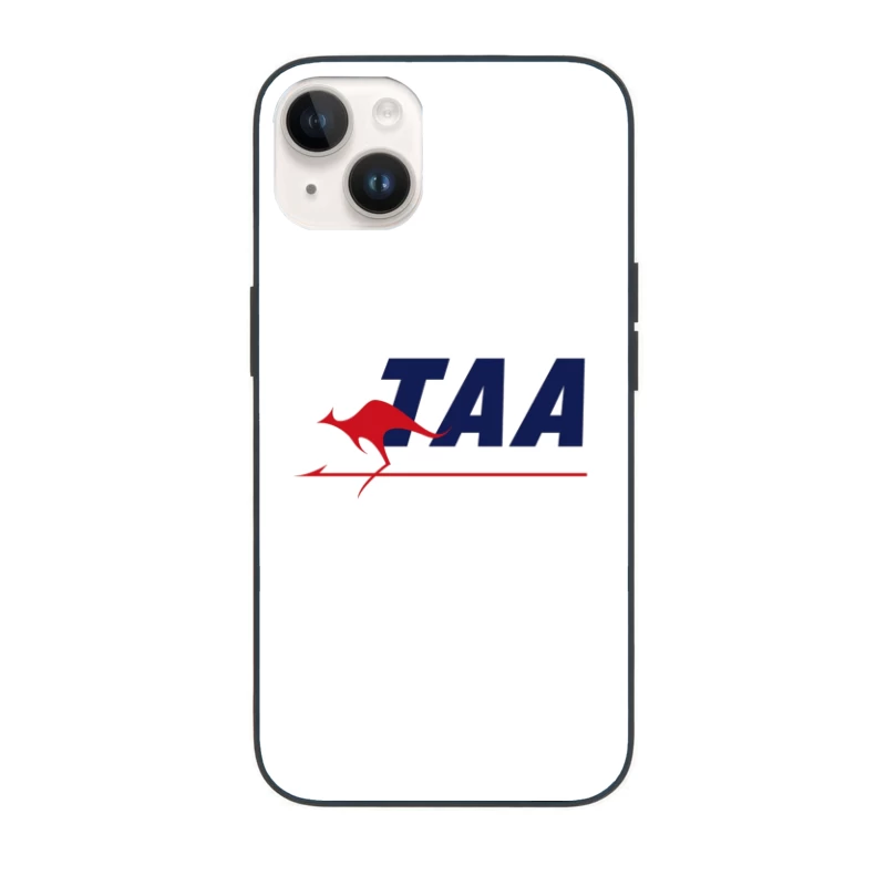 TAA (Trans Australia Airlines) Vintage Logo with Red Kangaroo iPhone Case