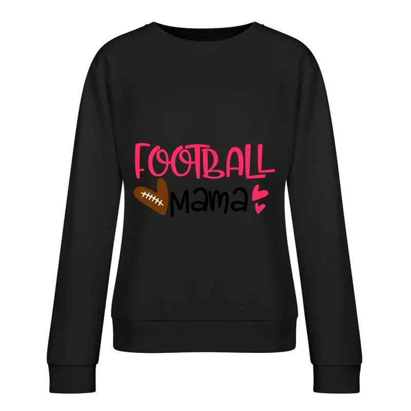 Design Maman de Football avec Cœur Femme Sweat-shirt à enfiler