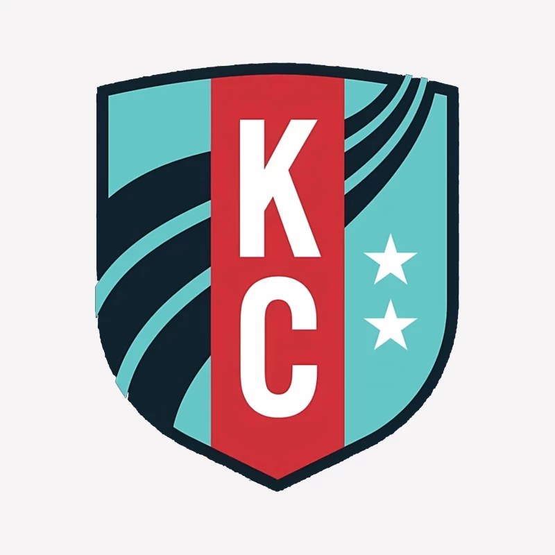 KC Sports Shield Logo with Stars Female T-Shirt