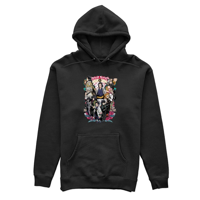 Gruppe von Charakteren aus Demon Slayer Damen Pullover Hoodie