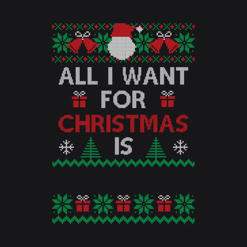 Motif de Noël festif sur fond noir Femme Sweat à capuche