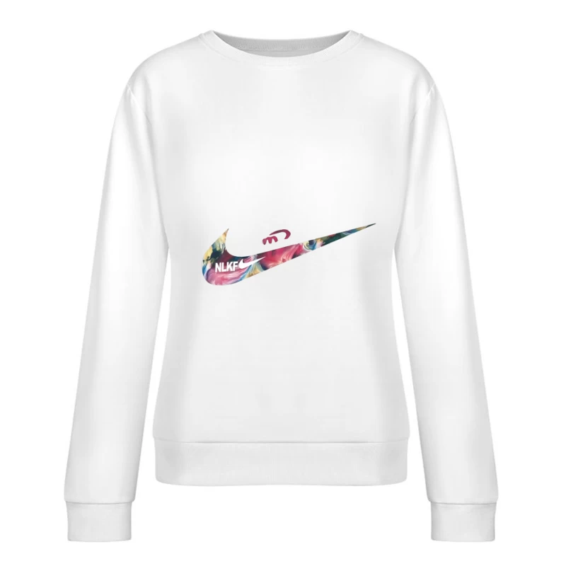 Kreatives Nike-Swoosh-Design Damen Pullover Sweatshirt