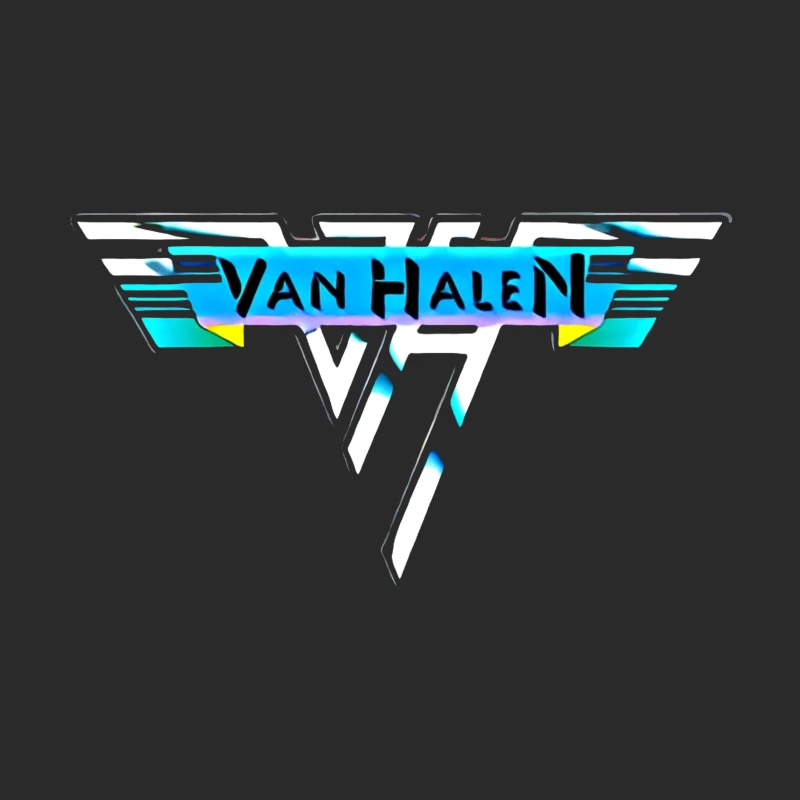 Van Halen Classic Band Logo in Retro 80s Style Baseball Cap