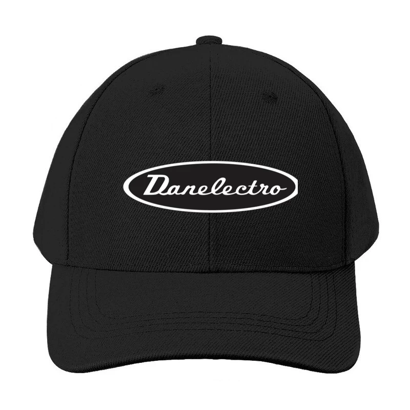 Vintage Danelectro Musical Equipment Logo in Black and White Baseball Cap