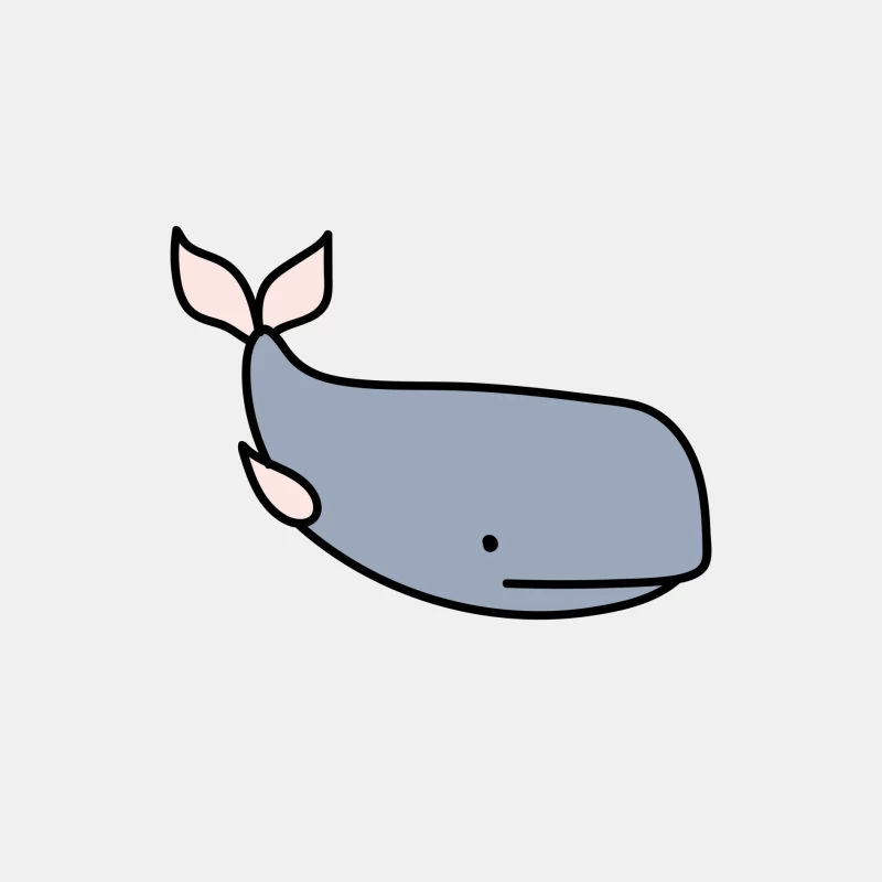 Dessin de baleine minimaliste Homme Débardeur