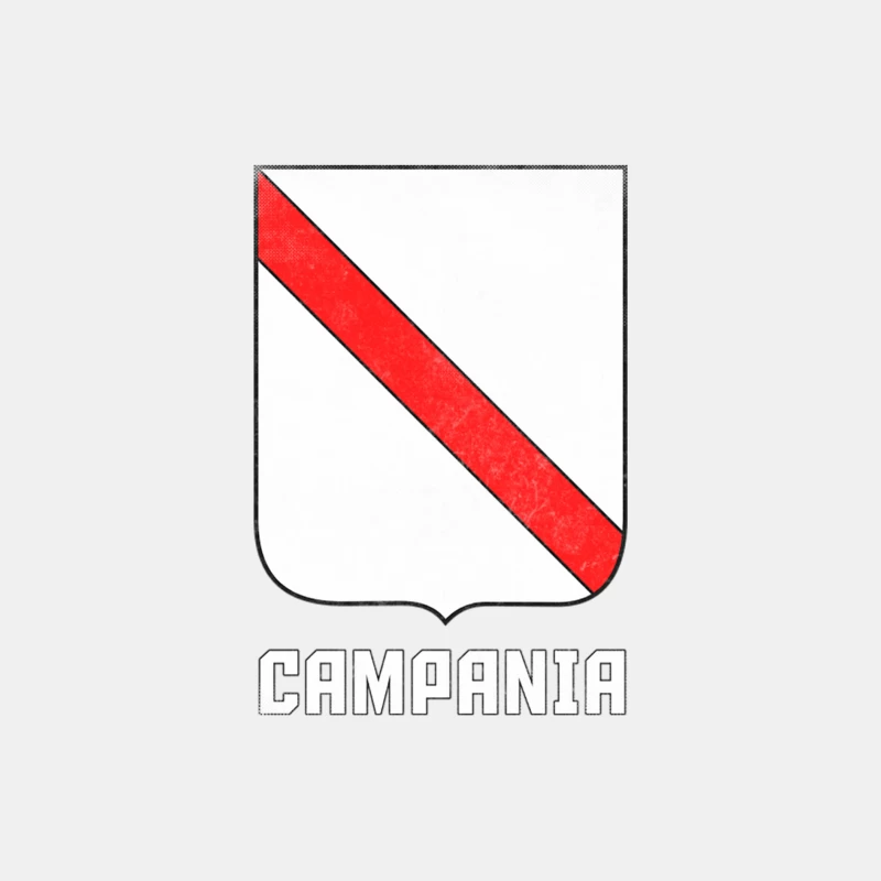 Campania  Italia Region Coat of Arms  Vintage Style Male Tank Top